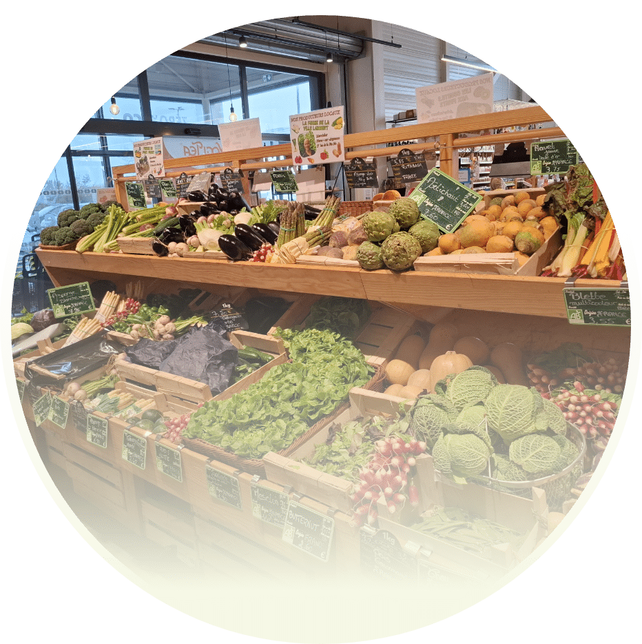 Rayon fruits et légumes bio